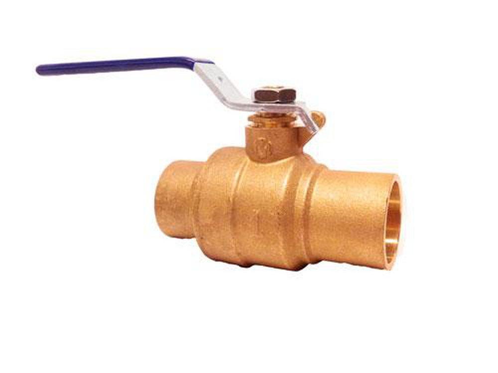 Milwaukee Valve Polished Chrome Forged Brass Full Port Solder 600# Ball Valve 