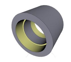 2 in. Socket Schedule 40 Flame Retardant Polypropylene Coupling