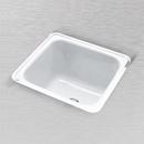 Commercial Enameling White 20 x 18 in. Tile-in and Wall Mount Laundry Sink 