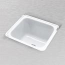 Commercial Enameling White 20 x 16 in. Tile-in and Wall Mount Laundry Sink 