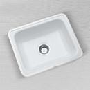 24 x 18 in. Tile-in and Undermount Cast Iron Bar Sink in White