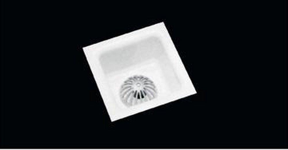 Commercial Enameling White 4 in. No-Hub Floor Sink 