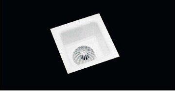 Commercial Enameling White 9 x 9 x 6 in. Floor Mount Cast Iron Floor Sink 