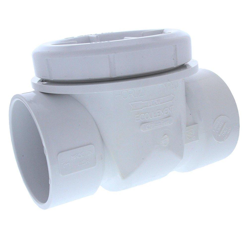 Jones Stephens White PVC Socket Backwater Valve 