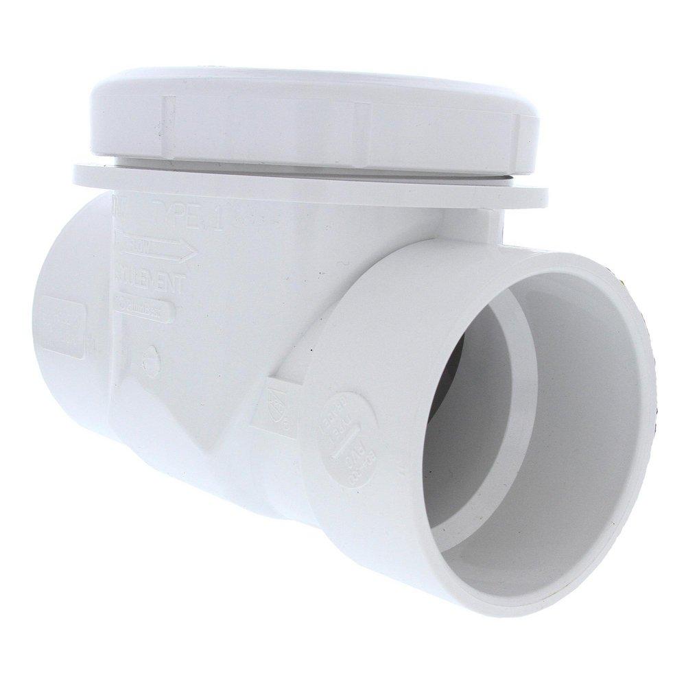 Jones Stephens White PVC Socket Backwater Valve 