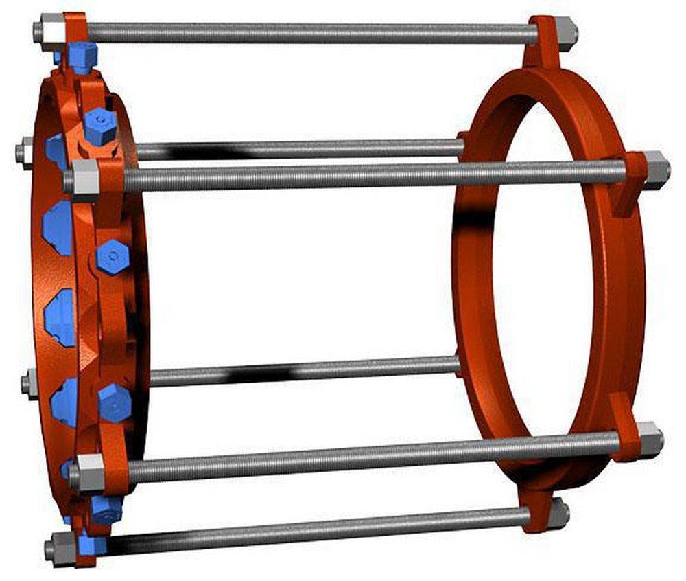 EBAA Iron Wedge Bell Harness Restraint for PVC Pipe 