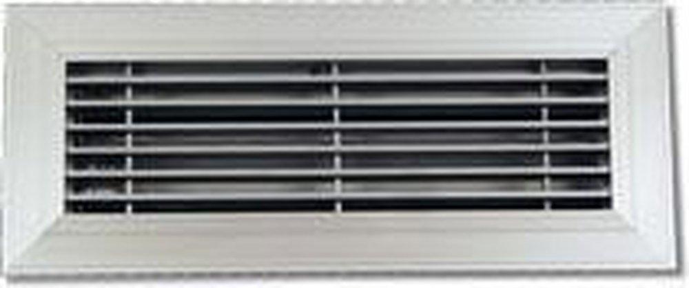Shoemaker Manufacturing 4 x 12 in. Floor Diffuser in Satin Anodized ...