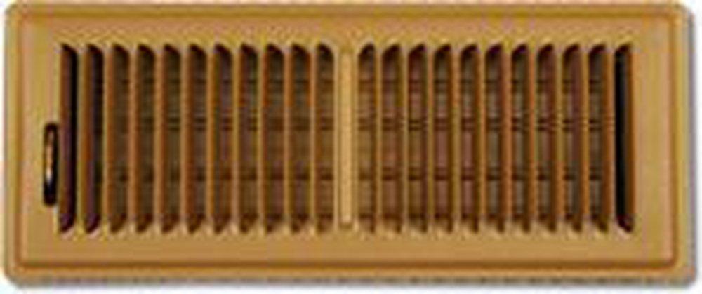 Shoemaker Manufacturing Driftwood Tan 14 in. for Residential Floor Diffuser in Driftwood Tan Cold Rolled Steel 