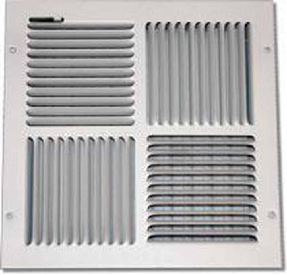 Shoemaker Manufacturing Soft White 4-Way Ceiling Diffuser in Soft White 