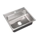 25 x 21 in. 1 Hole Stainless Steel Single Bowl Drop-in Kitchen Sink in No. 4