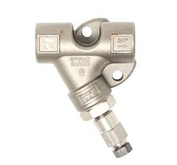 3/4" NPT Strainer Connector, Stainless Steel, with Blowdown
