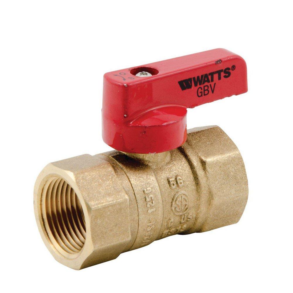 Watts Brass Brass FNPT T-Handle Gas Ball Valve 