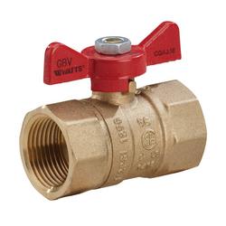 1 in. Brass FNPT T-Handle Gas Ball Valve