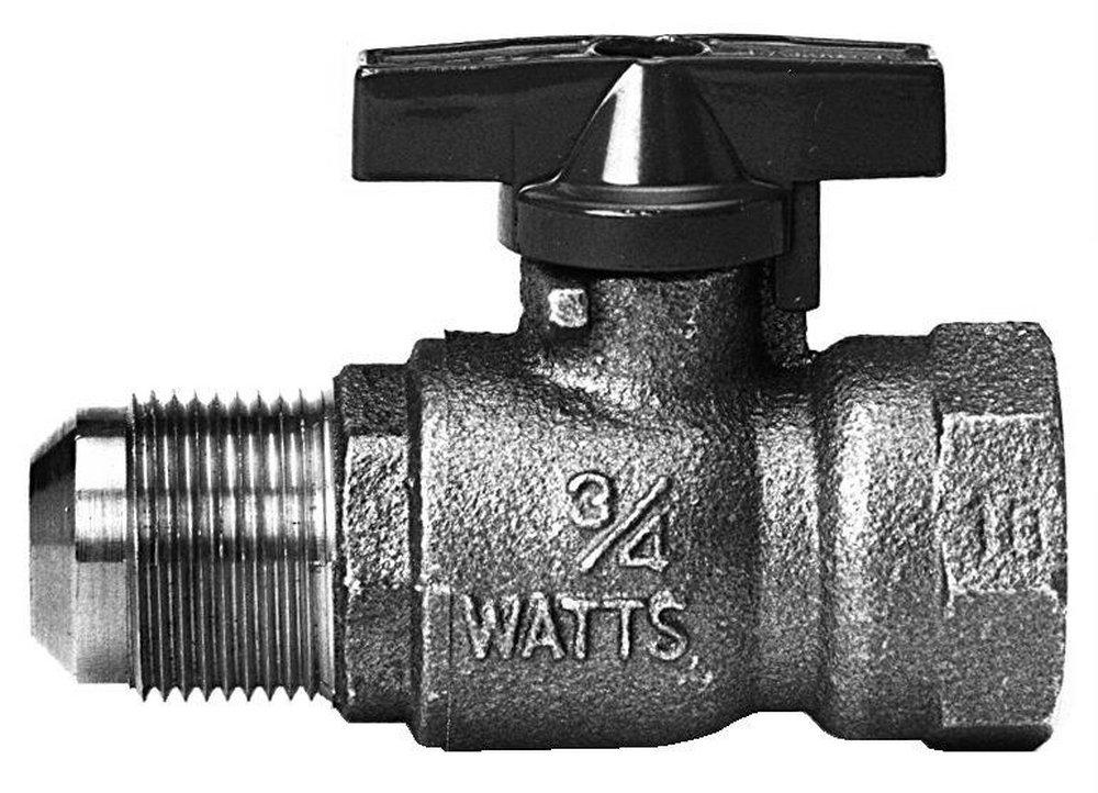 Watts Brass Brass Female Threaded x Flare T-Handle Gas Ball Valve 