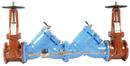 8 Cast Iron Double Check Detector Assembly Backflow Preventer Outside Stem & Yoke 