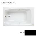 60 x 36 in. Drop-In Bathtub with End Drain in Black
