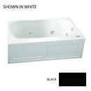 60 x 30 in. Acrylic Rectangle Skirted Whirlpool Bathtub with Right Drain and J2 Basic Control in Black