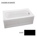 60 x 32 in. Acrylic Rectangle Drop-In or Skirted Bathtub with Left Drain in Black
