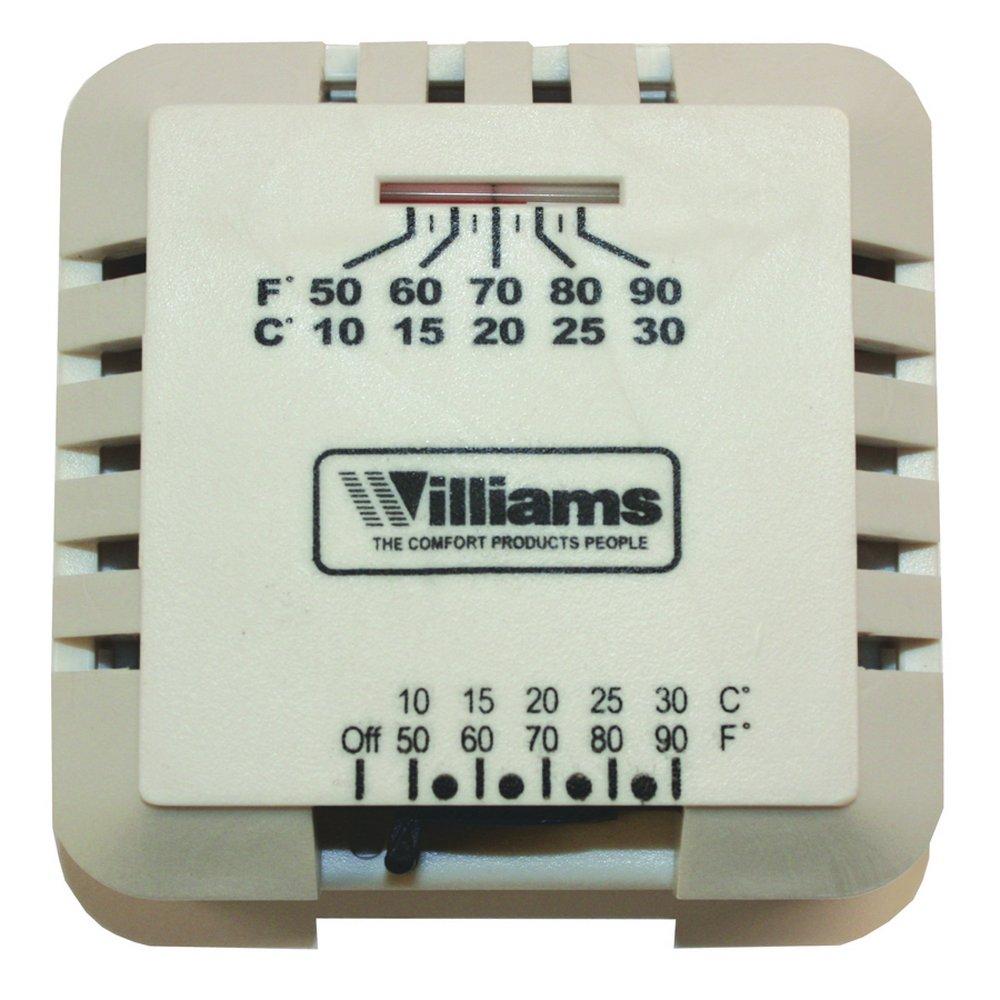 Williams Furnace White Non-programmable Thermostat 