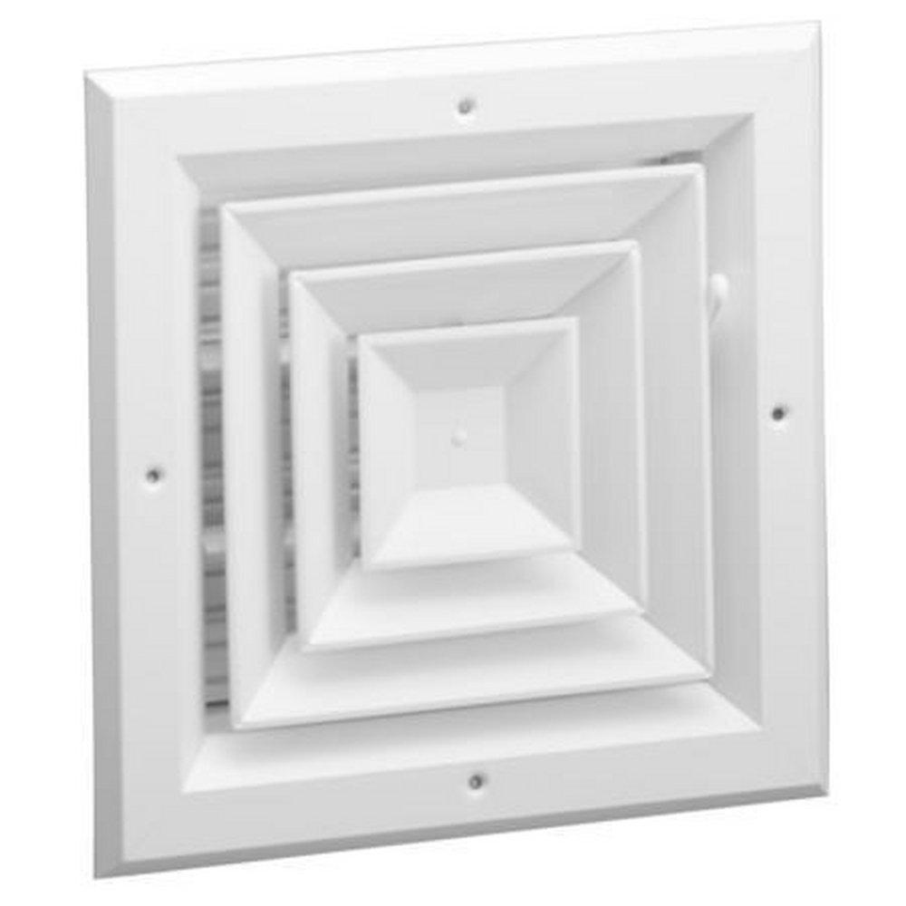 10 X 10 White 4 Way Ceiling Diffuser 