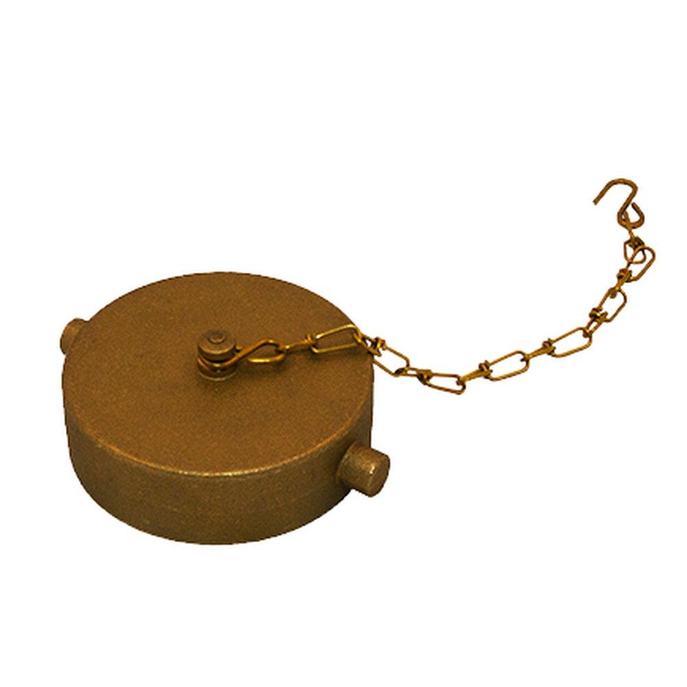 2-1/2 in. NST Brass Cap with Chain 