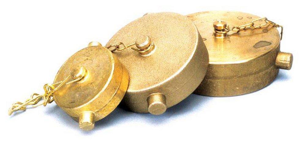 AnvilStrut Rough Brass 2-1/2 in. Brass Cap with Chain 