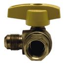 3/8 x 1/2 in. Brass Flare x FIPT Quarter Turn T-Handle Gas Ball Valve