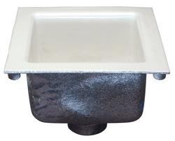 12 x 12 x 8-5/8 in. Floor Mount Cast Iron Floor Sink