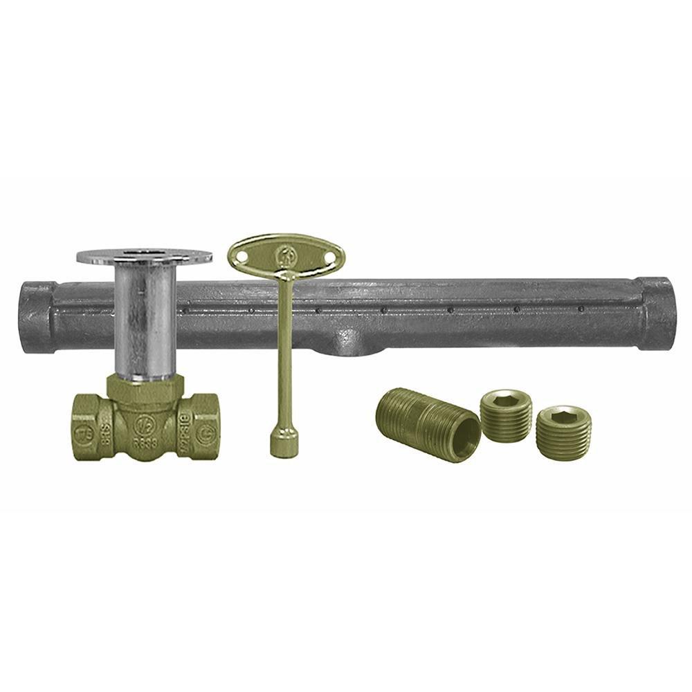 Jones Stephens Chrome Plated 2-3/4 in. Log Lighter Valve 