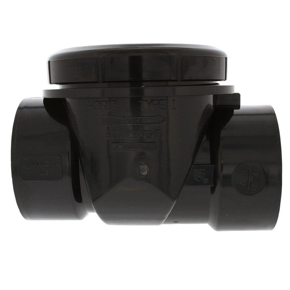 Jones Stephens Black ABS Socket Backwater Valve 