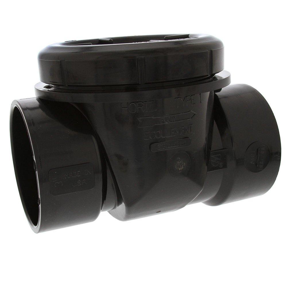 Jones Stephens Black ABS Socket Backwater Valve 