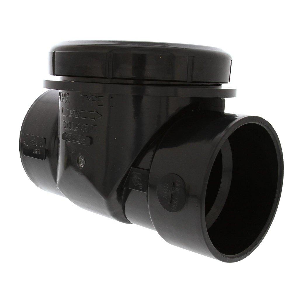 Jones Stephens Black ABS Socket Backwater Valve 