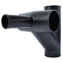 4 x 2 in. No Hub Cast Iron Reducing Figure 8 Double Fitting