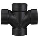 Black ABS DWV Double Sanitary Tee 