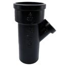 Black Spigot x Hub x Threaded Service Cast Iron IPT Tap on Pipe Wye 