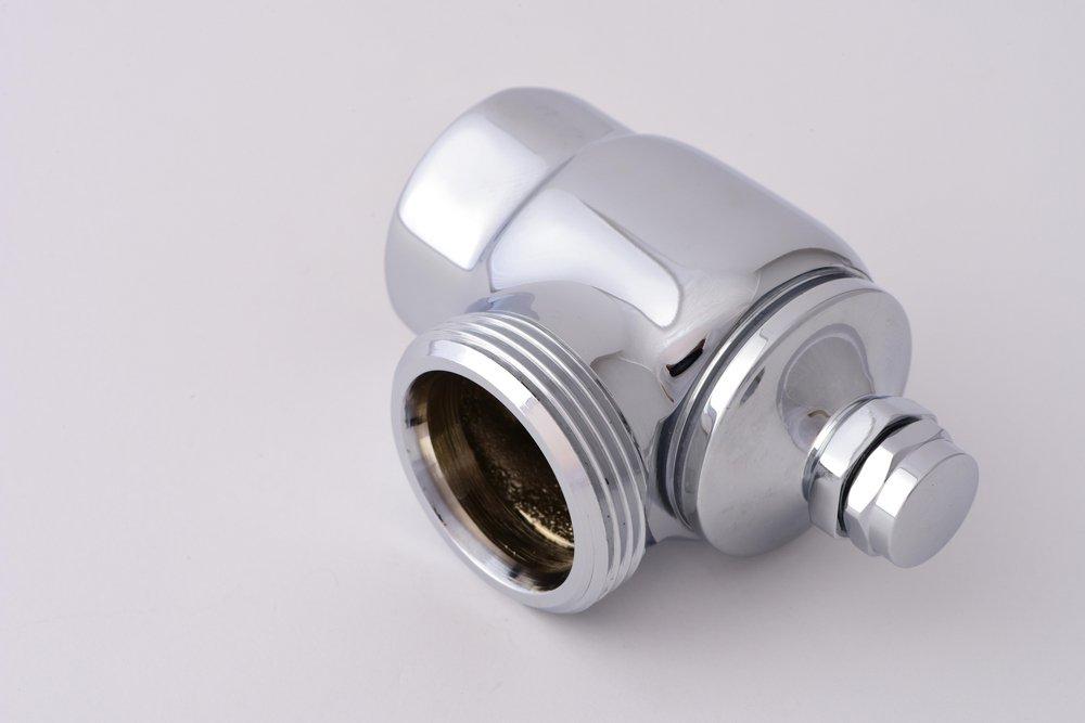 Delany Products Polished Chrome NPT Angle Supply Stop Valve in Polished Chrome 