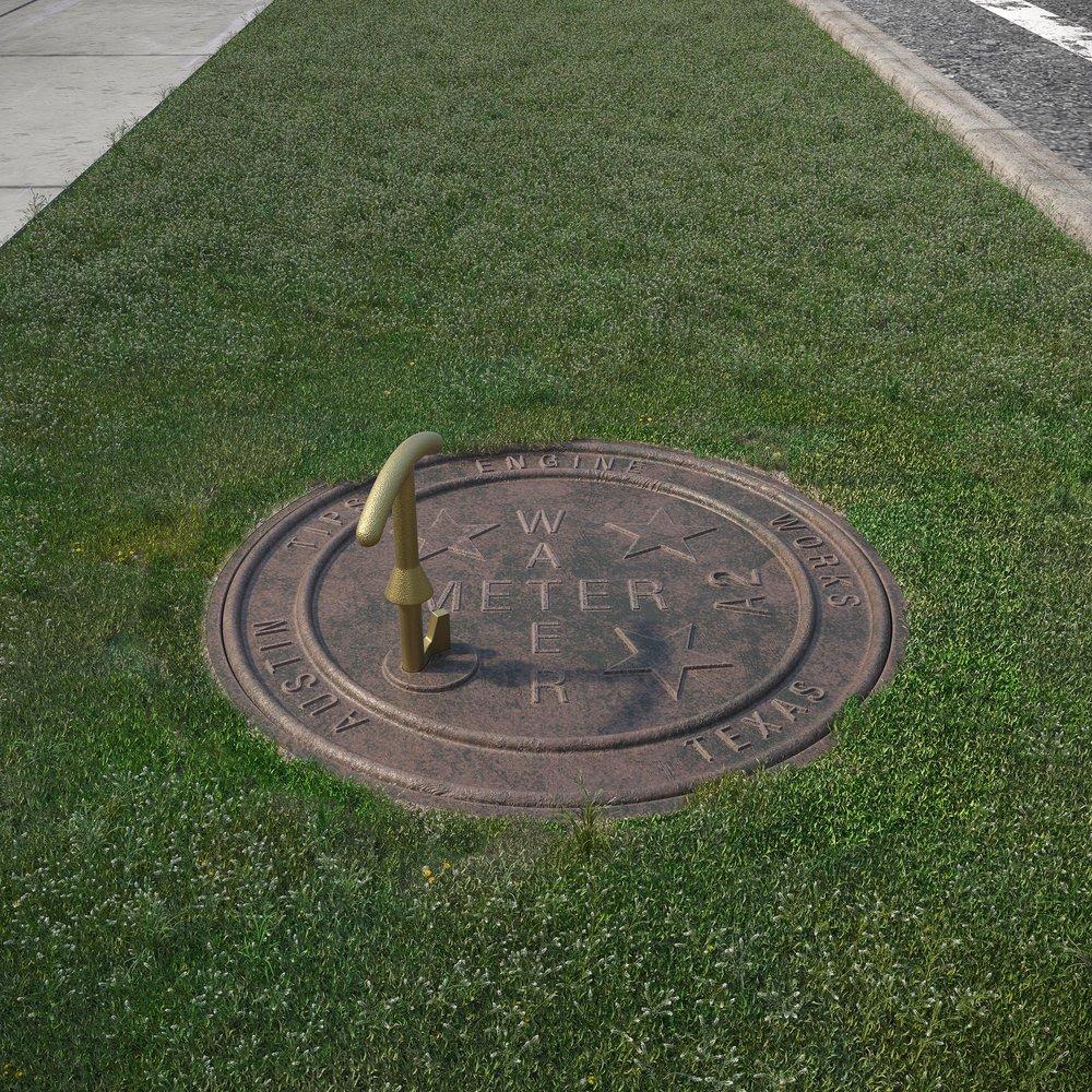 Jones Stephens Brass Water Meter Box Key 