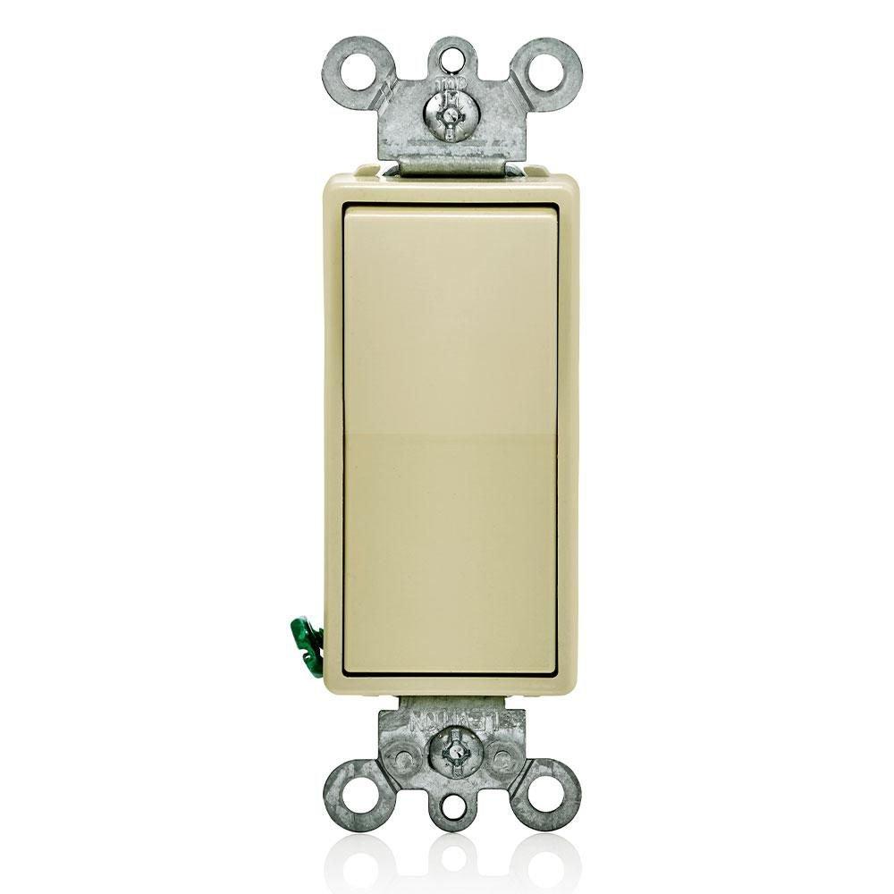 15A 4-Way Quiet Rocker Switch in Ivory 