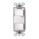 LEVITON White 15A Combination Switch with Ground Screw Terminal 