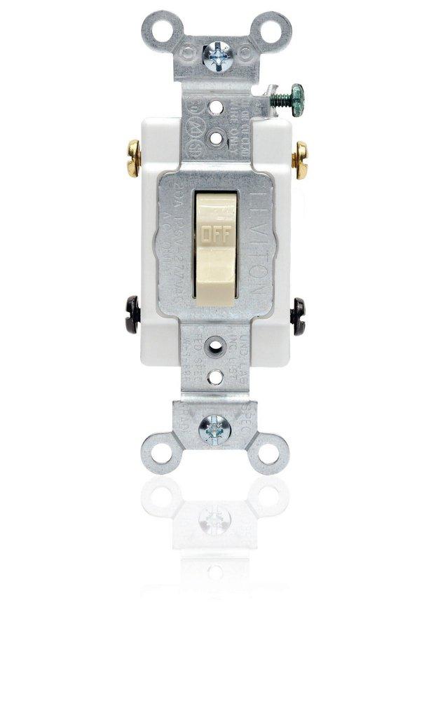 LEVITON Ivory 2-Pole Toggle Switch 