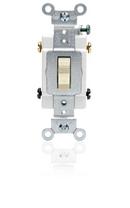 20A 2-Port Side Wired Toggle Switch in Ivory