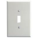 1 Gang Thermoset Plastic Wall Plate in White
