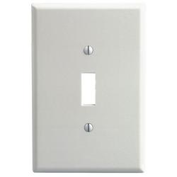 1 Gang Thermoset Plastic Wall Plate in White