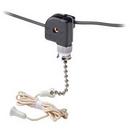 LEVITON Black 1 Pole Pull Chain Switch 