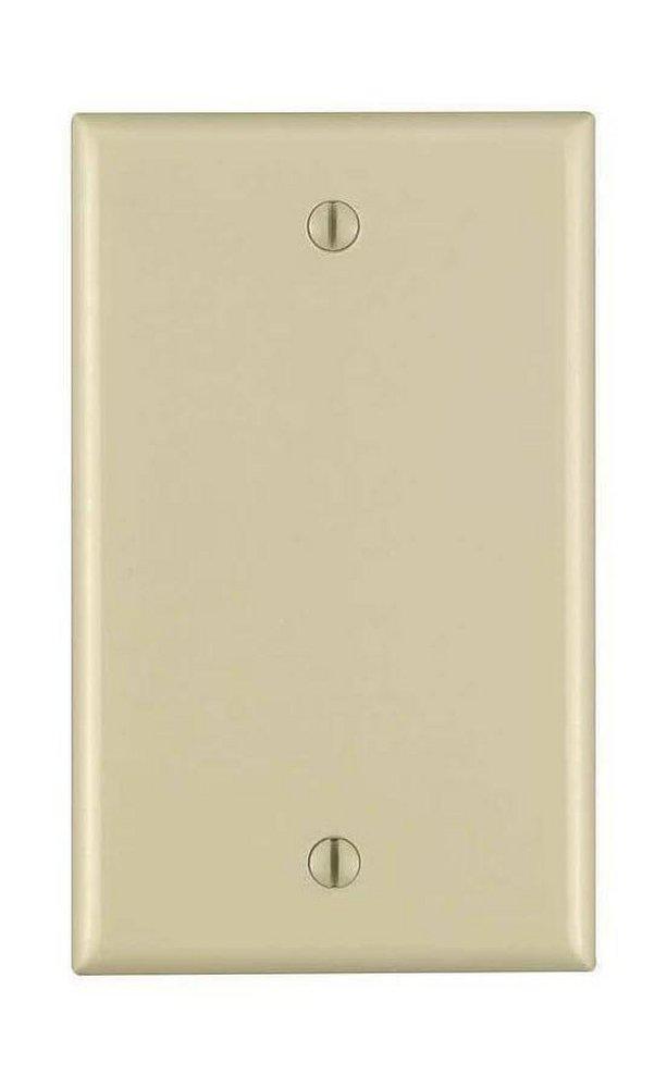 LEVITON Ivory 1-Gang 1 Blank Oversized Wall Plate 