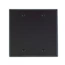 2-Gang Standard Size Blank Wall Plate in Brown