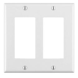 2-Gang 2-Device Wall Plate in White