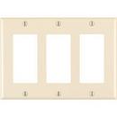 3-Gang 3-Device Wall Plate in Ivory