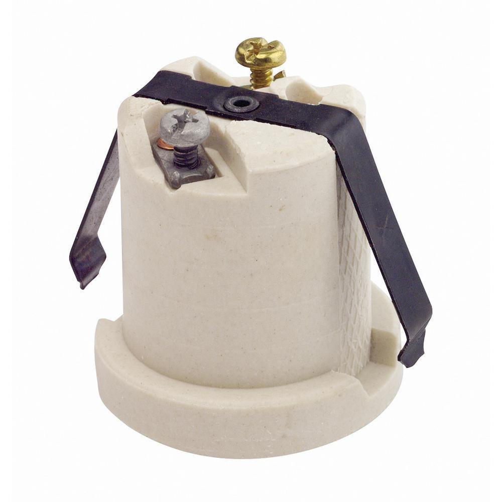 LEVITON White Porcelain Lampholder 