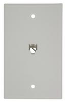 1 Gang High Impact Plastic Wall Plate in White